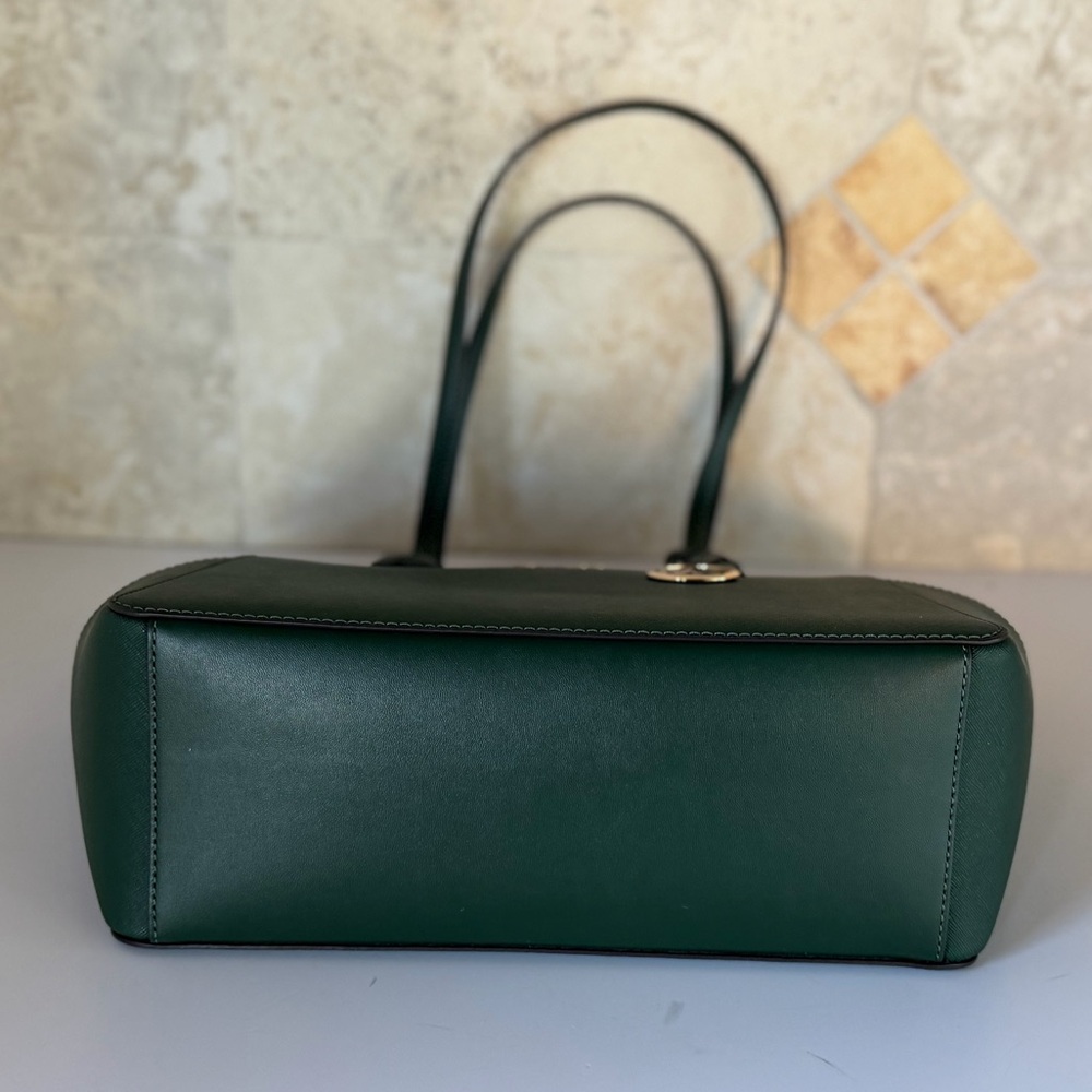 Michael Kors Marilyn LG Shoulder Tote Bag Dark Green - Picture 7 of 14
